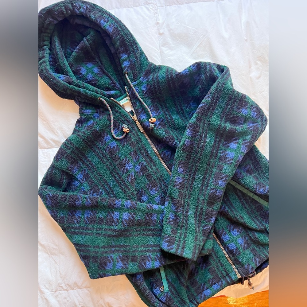 Vintage L.L. Bean Full-Zip Fleece Hoodie